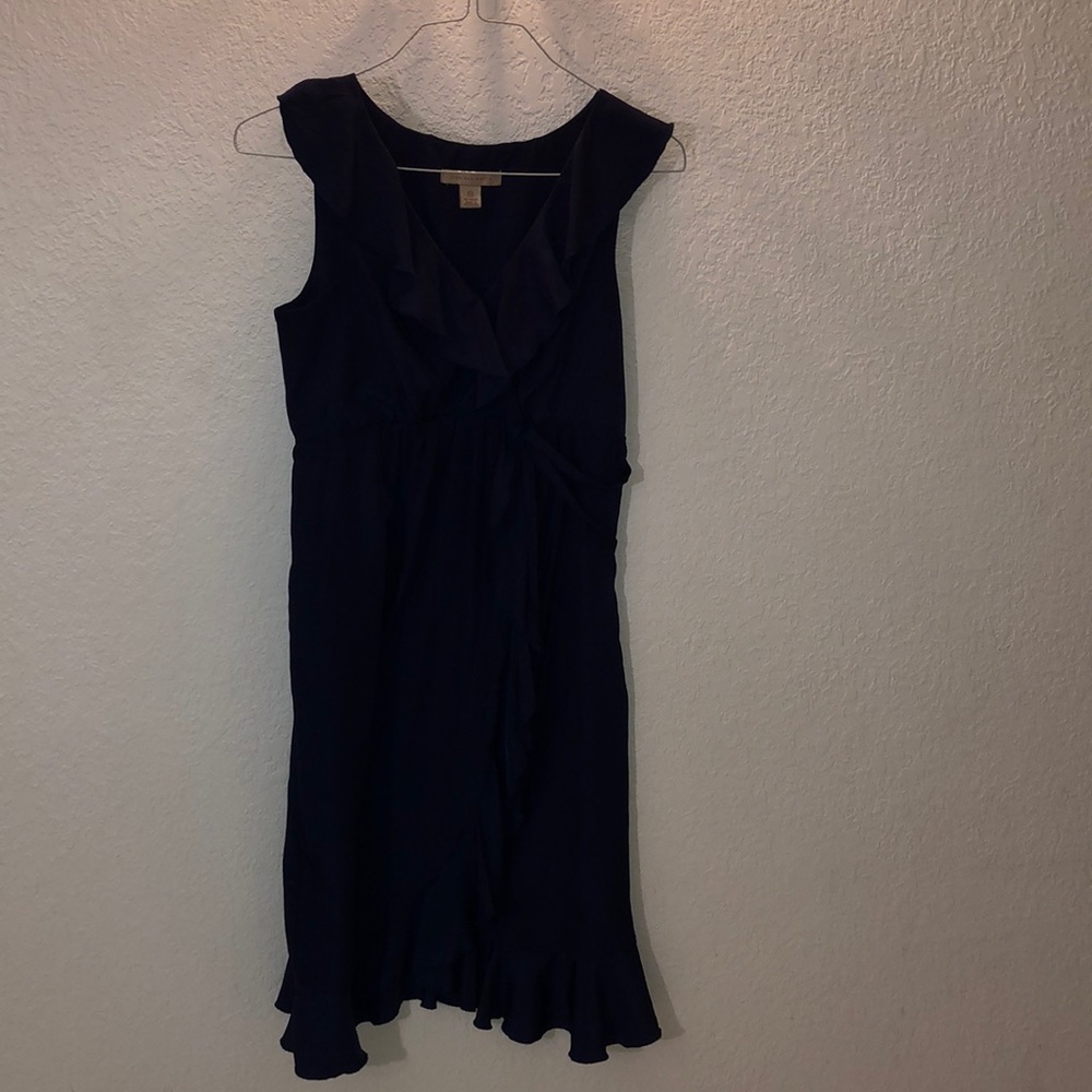 Jonathan Martin Blue Ruffled Dress